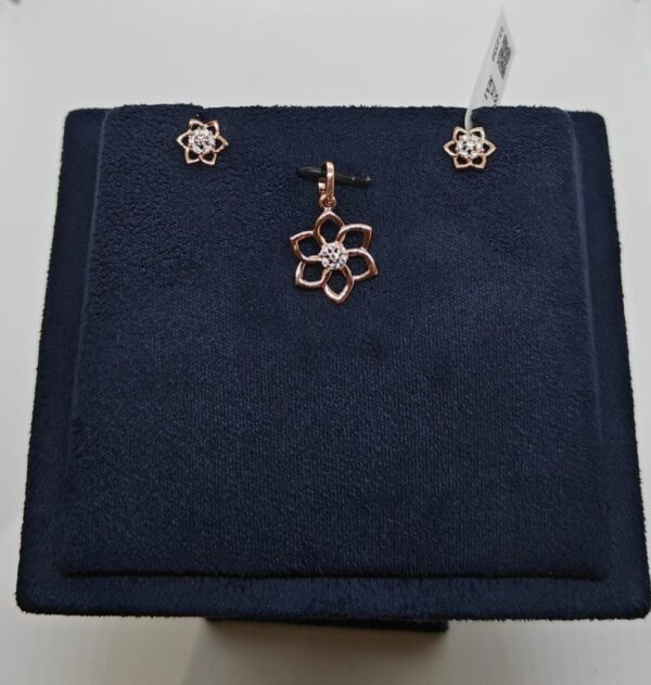 flower pendant set - 6 petals flower pendant set
