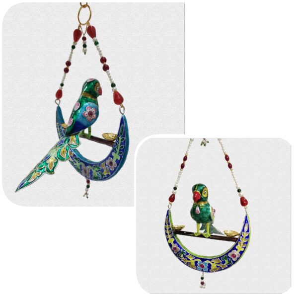 parrot in a 1/2 circle parrot